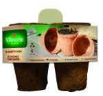 Accessoires pour semer - Godet Coco Rond - 8 cm (x16) - face recto